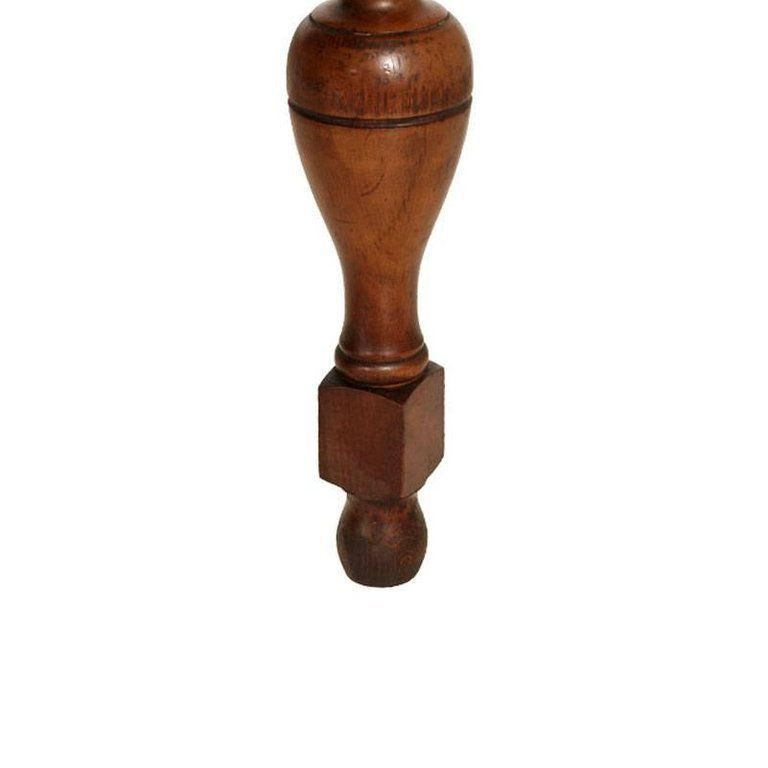 Early 20th Century Neoclassic Extendable Table Solid Oak With Checkered Oak Top photo 4340.0