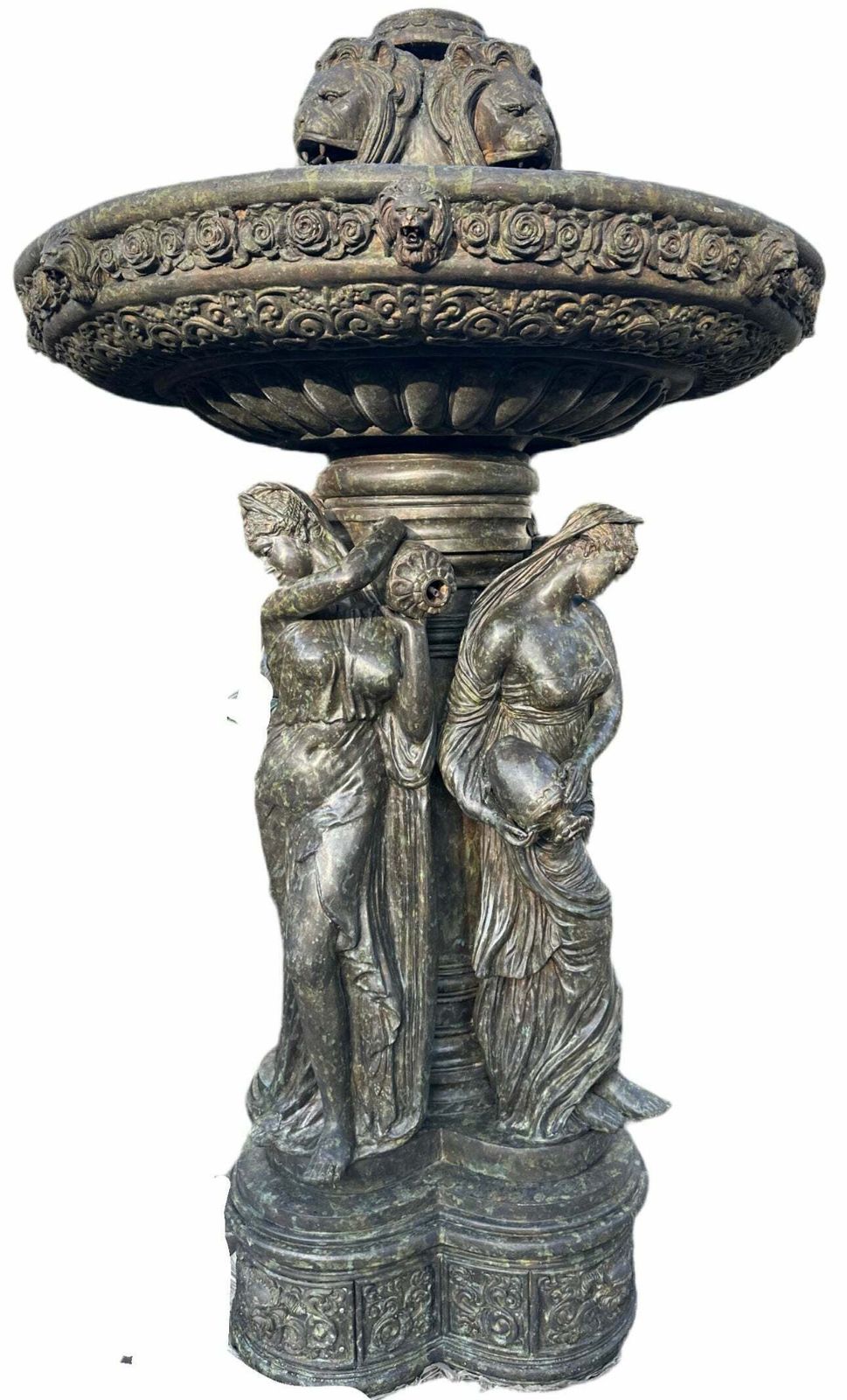 7.5ft Tall, Beautiful Bronze Fountain From Bordeaux