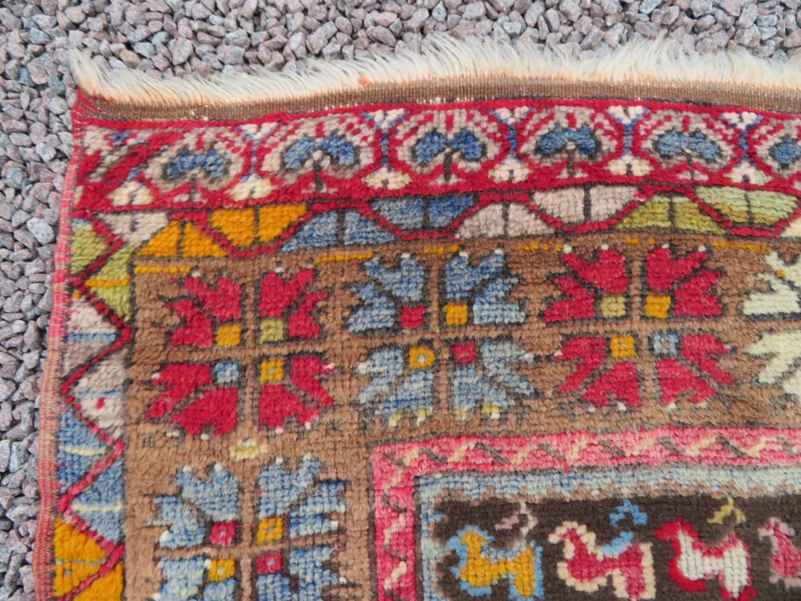 photo vinterior Antique Turkish Mujur Mudjur Rug. Kirsehir Province. Central Anatolia. Late 19th Century.