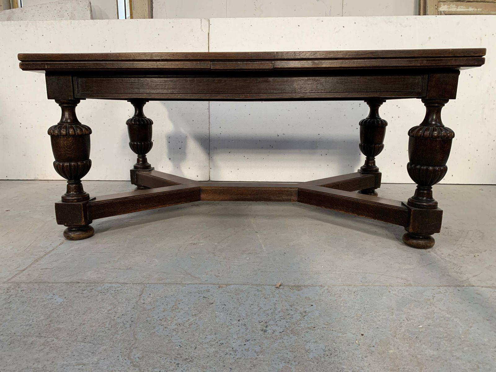photo for sale Renaissance Style Table In Oak, 20th Century