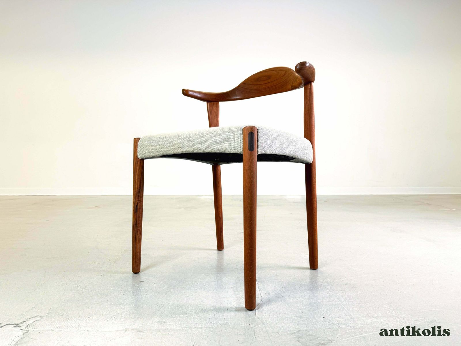 Mid Century Bullhorn Chair Randers Møbelfabrik Harry østergaard Teak photo furniture
