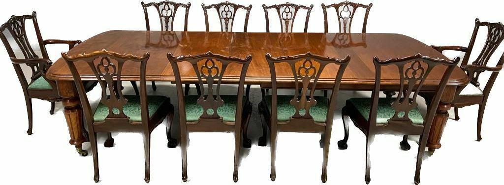 10.2ft Antique Victorian 1837 1901 Cuban Mahogany Dining Table photo Furniture