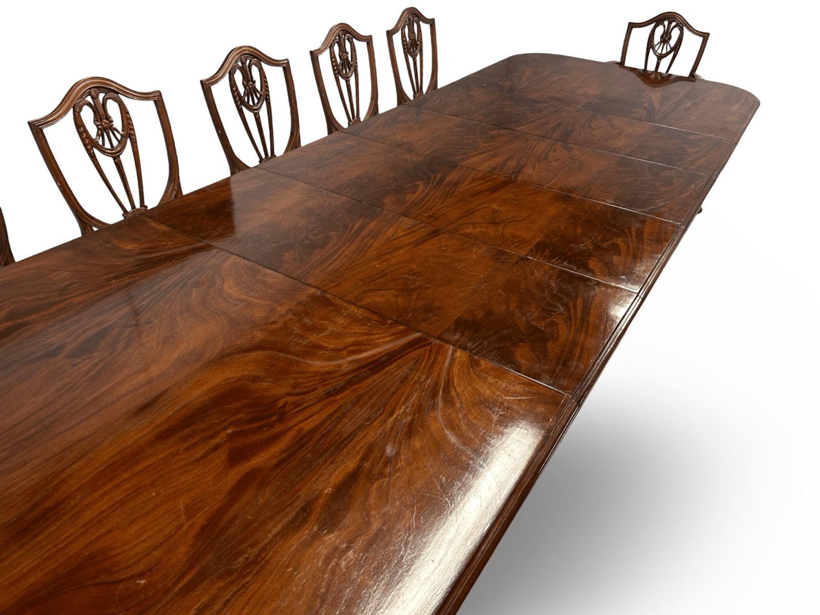 11.81ft Elite Rare Victorian 1837 1901 Flame Mahogany Dining Table To Be Pro French Polished. photo 6999.0