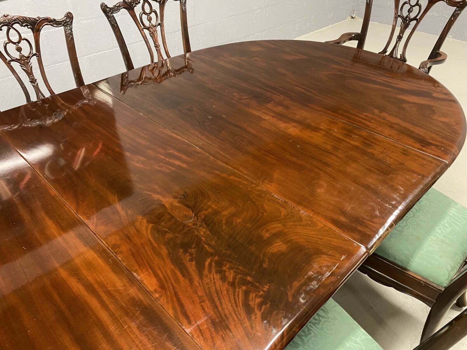 photo furniture 11ft Rare 1831 1901 Antique Grand William IV Cuban Mahogany Sabre Leg Dining Table