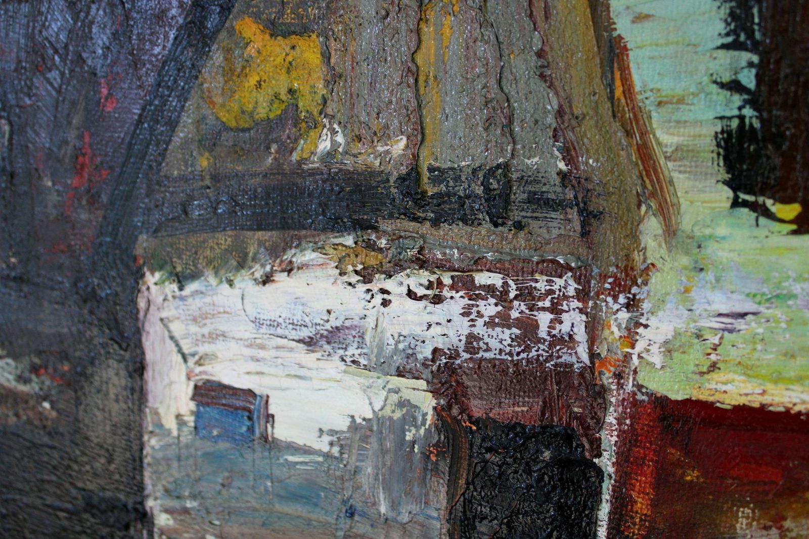 Aleksandr Rodin (1922   2001, Latvian, Russian). Village. Oil On Panel, 74 X 85cm photo buy