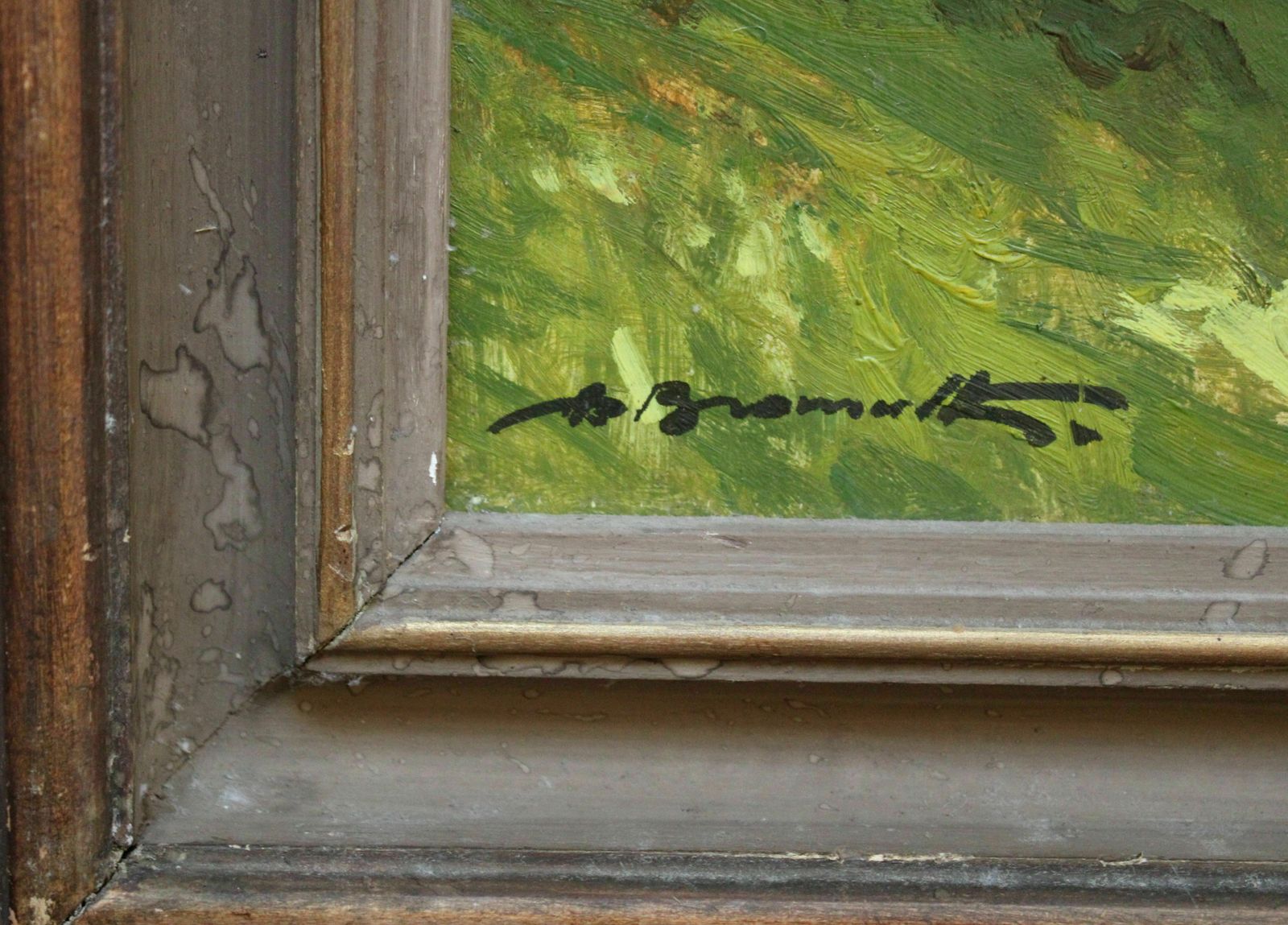Alfejs Bromults (1913   1991, Latvian). The Lake Anna, 1990. Oil On Cardboard, 40 X 50 Cm photo 670.0