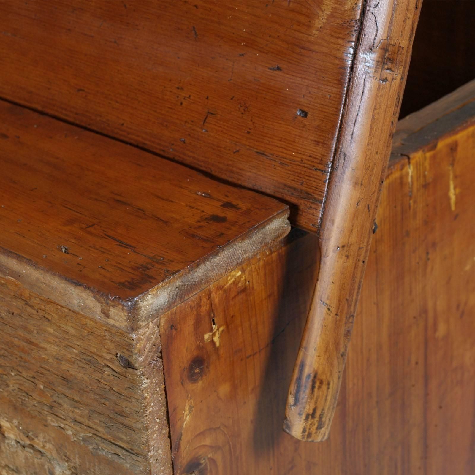18th Century Antique Country Rustic Kneading Trough Madia From Cortina D'ampezzo photo 6646.4