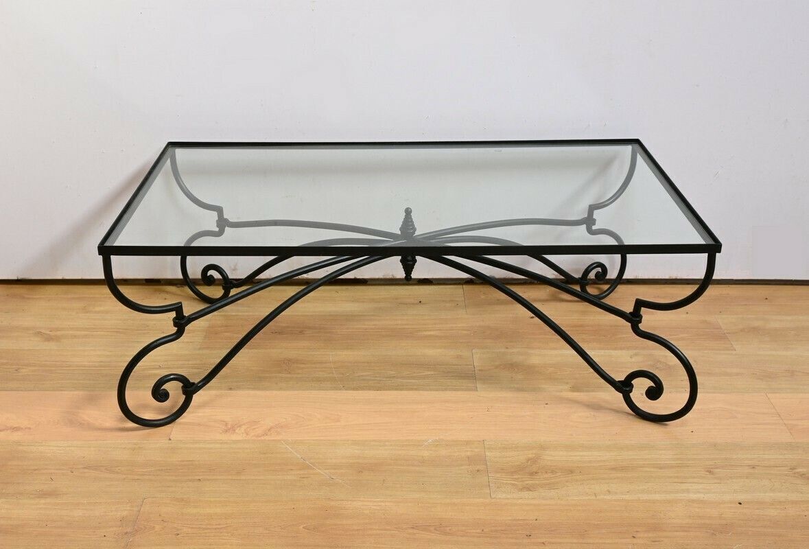 Art Nouveau Style Wrought Iron Coffee Table – 1940