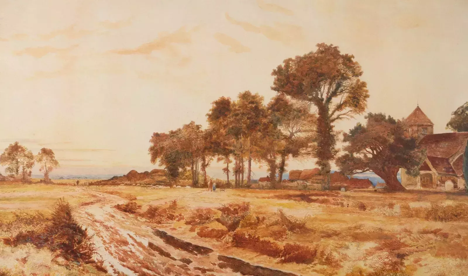 W.F. Mundy   1907 Watercolour, Fast Falls The Eventide photo furniture