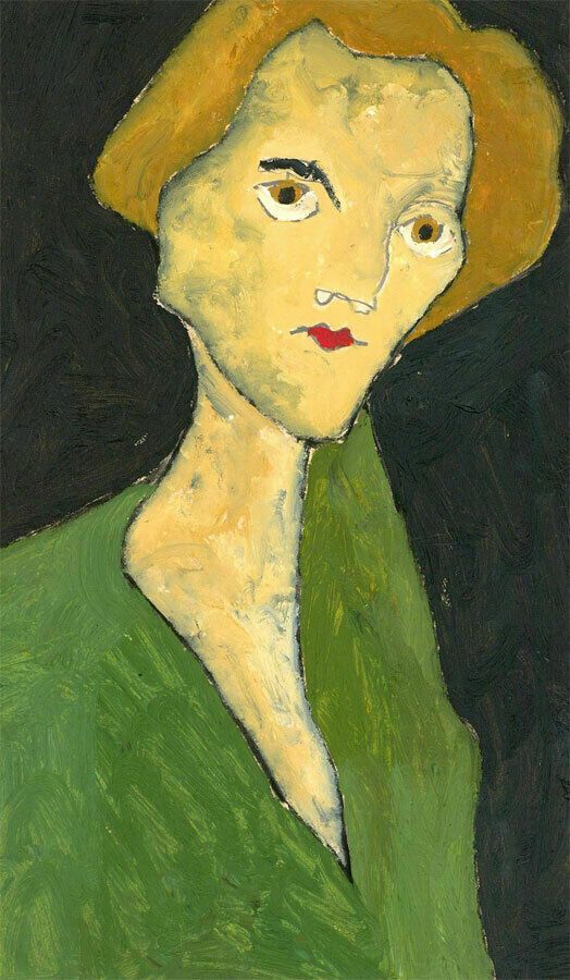 Ben Carrivick   Contemporary Oil, Woman In Green