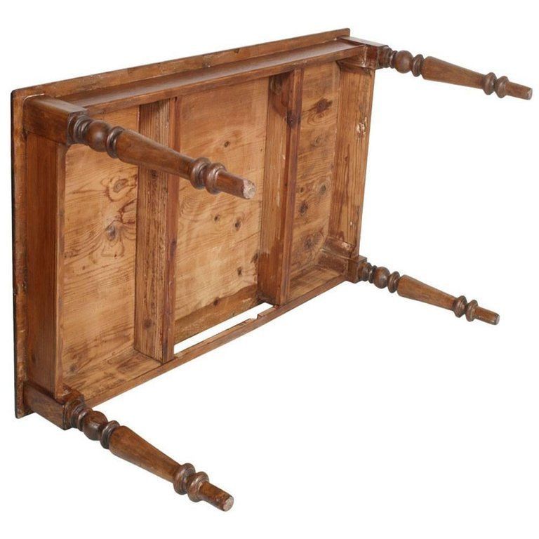 Mid 19th Century Italian Neoclassic Drawer Table Desk, Restored, Polished To Wax photo for sale