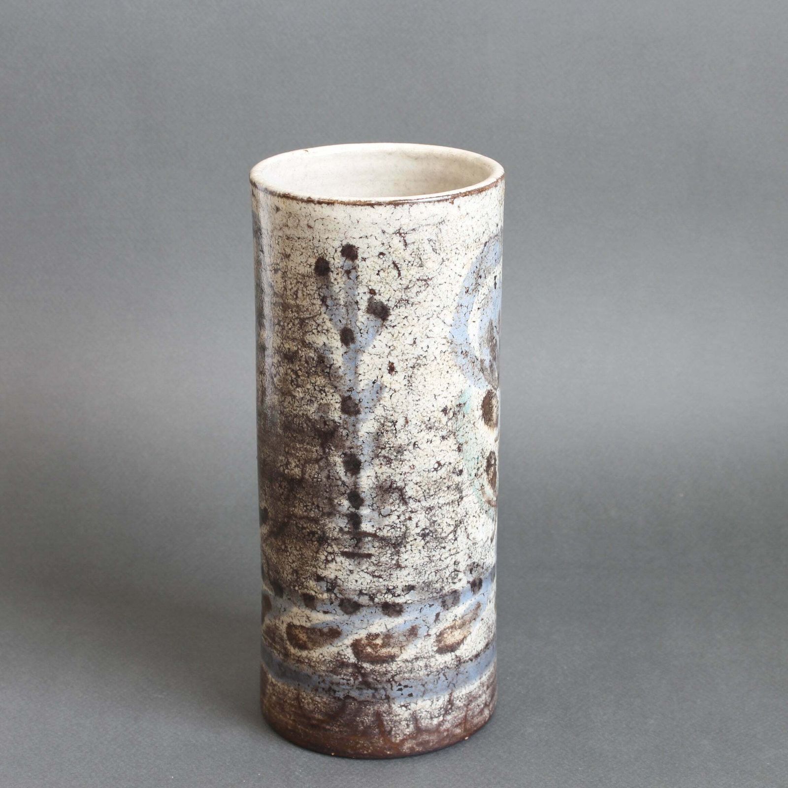 Vintage French Ceramic Flower Vase By Le Mûrier (Circa 1960s) photo 450.0
