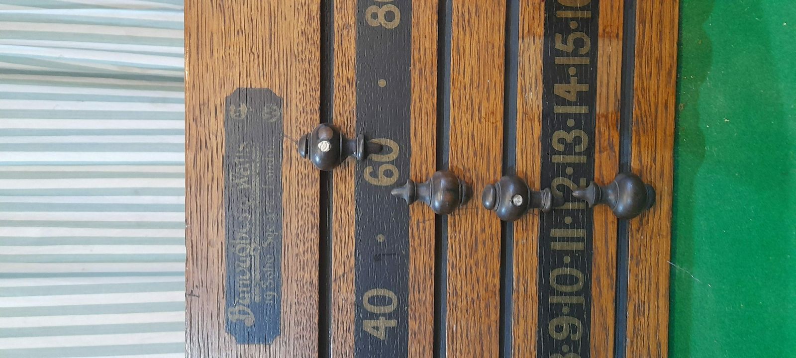 Antique Snooker Scoreboard. Burroughes & Watts B1022 photo for sale
