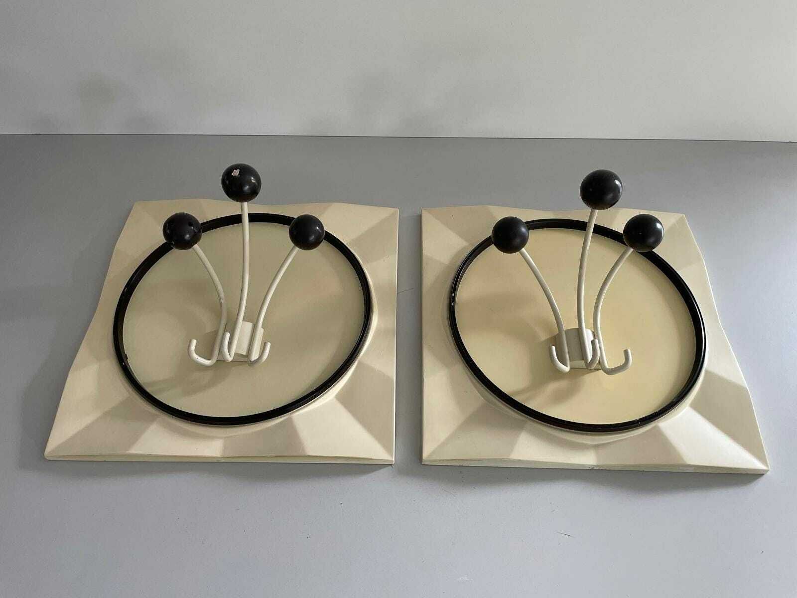 Xl Triple Atomic Design Pair Of Clothes Rack, 1960s, Italy photo Furniture