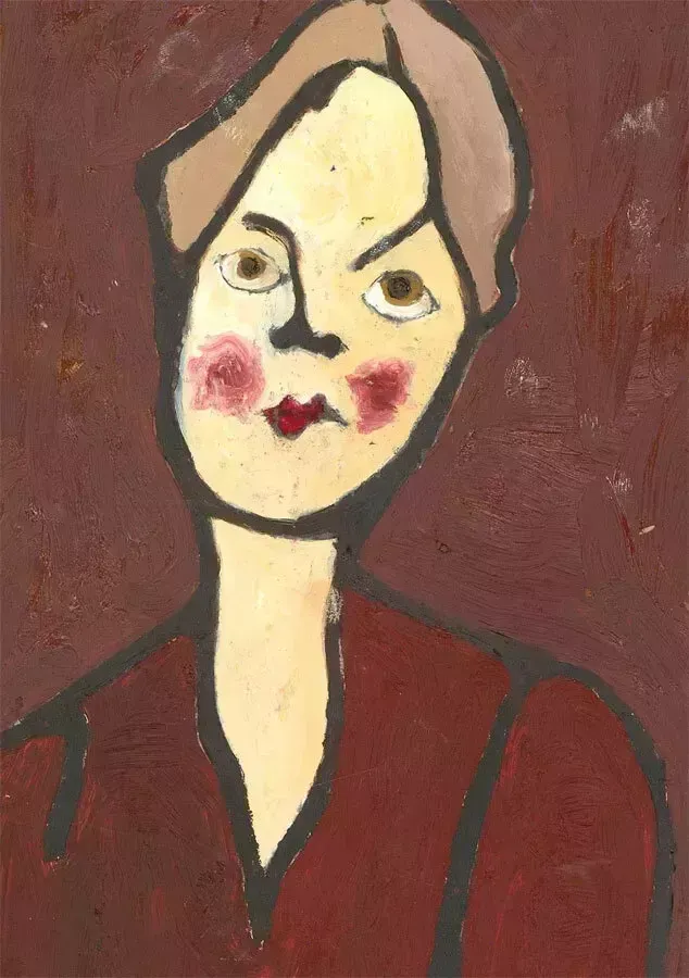 Ben Carrivick   Contemporary Oil, Lady With Brown Hair