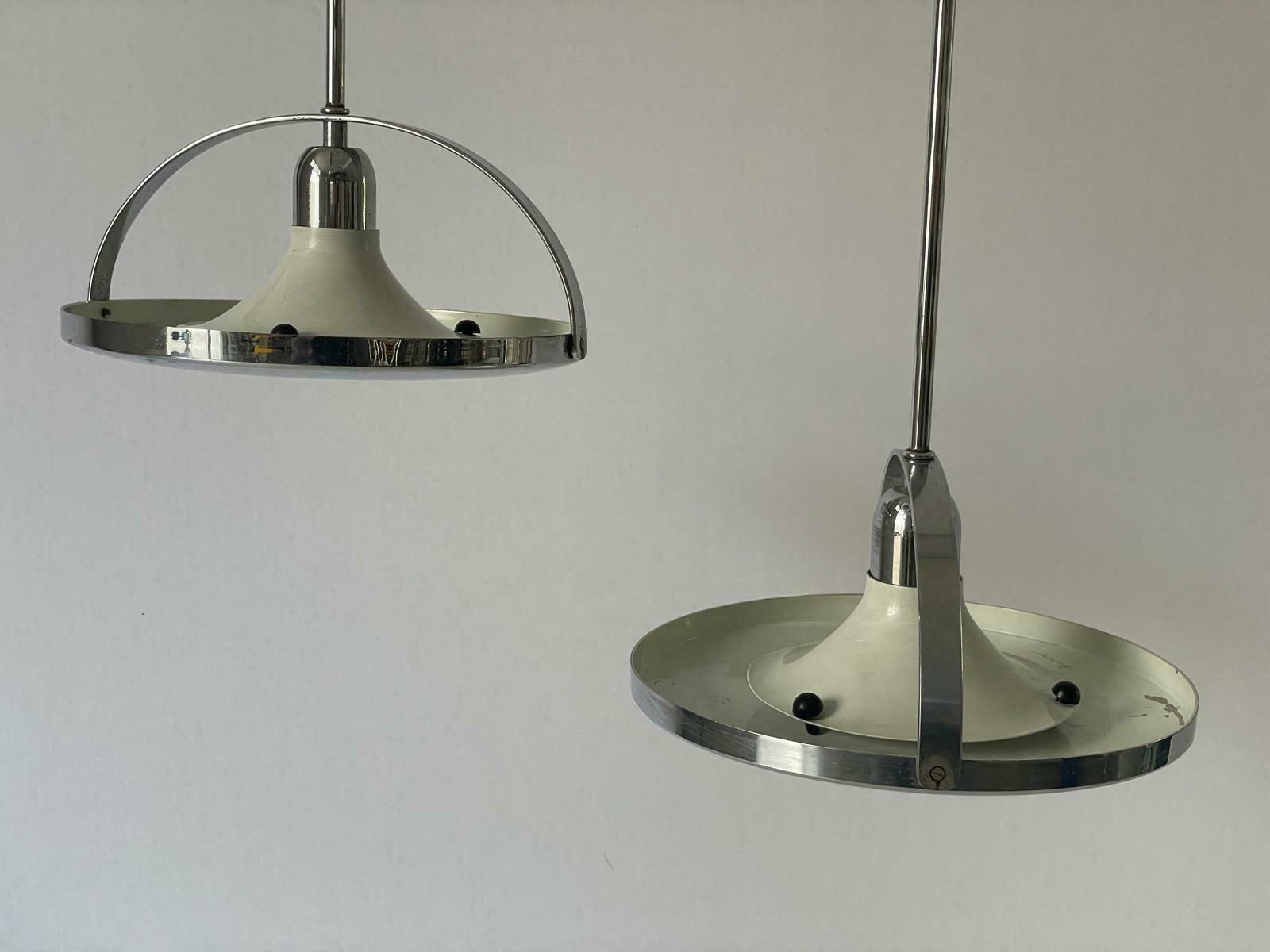 Space Age Triple Shade Unusual Ceiling Lamp By Reggiani, 1960s, Italy photo buy