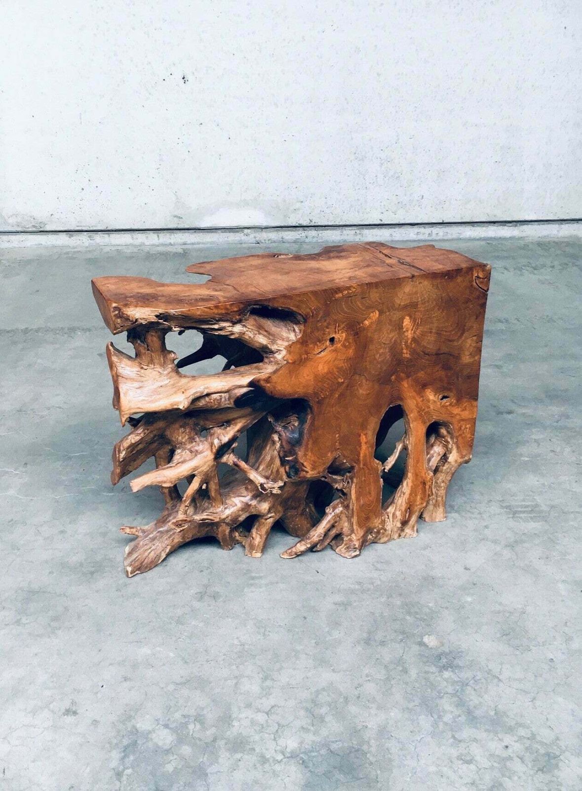 photo buy Travail Populaire Burl Root Wood Console, Italy 1960's