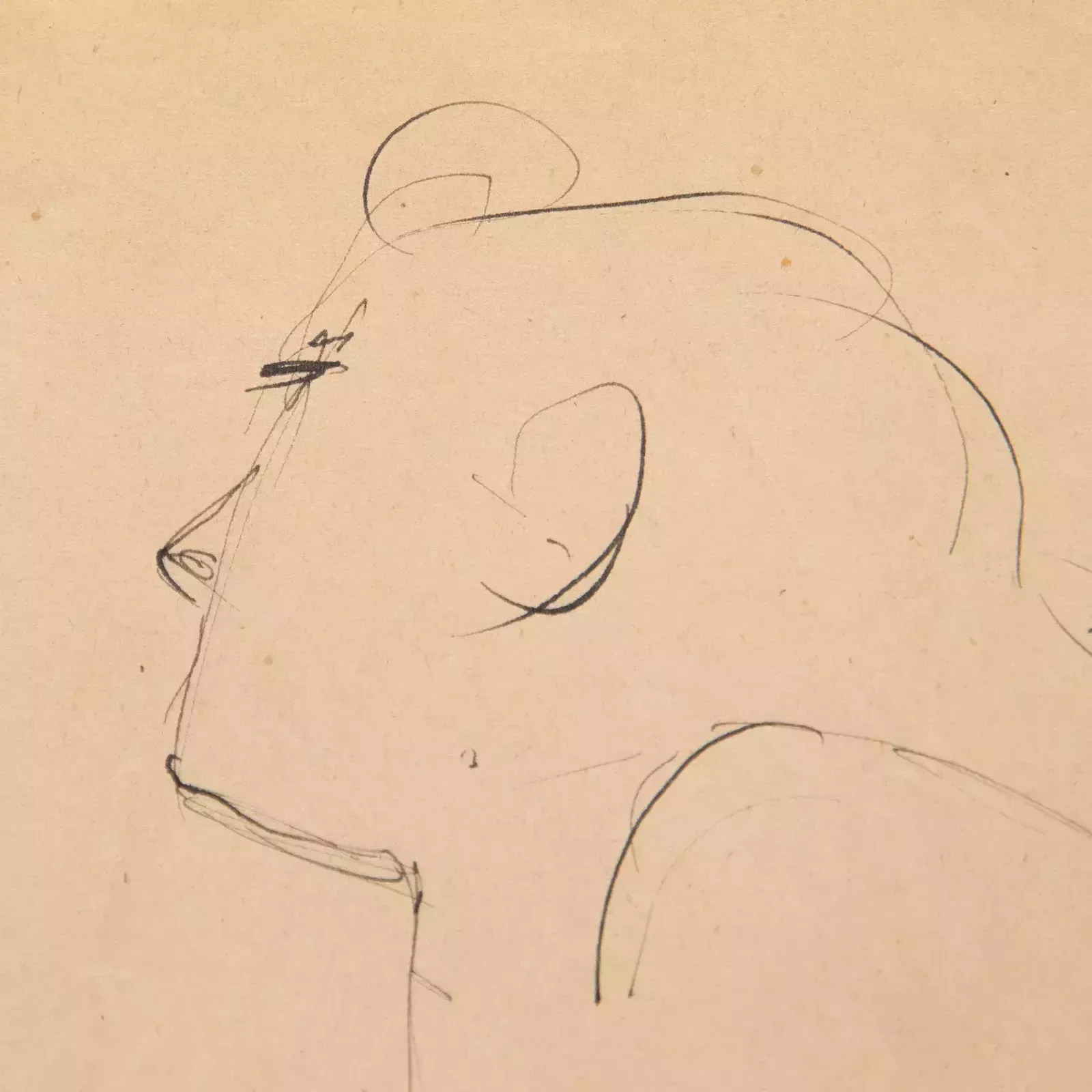 Georges Pacouil (1903 1996)   Mid 20th Century India Ink, The Nude Form photo for sale