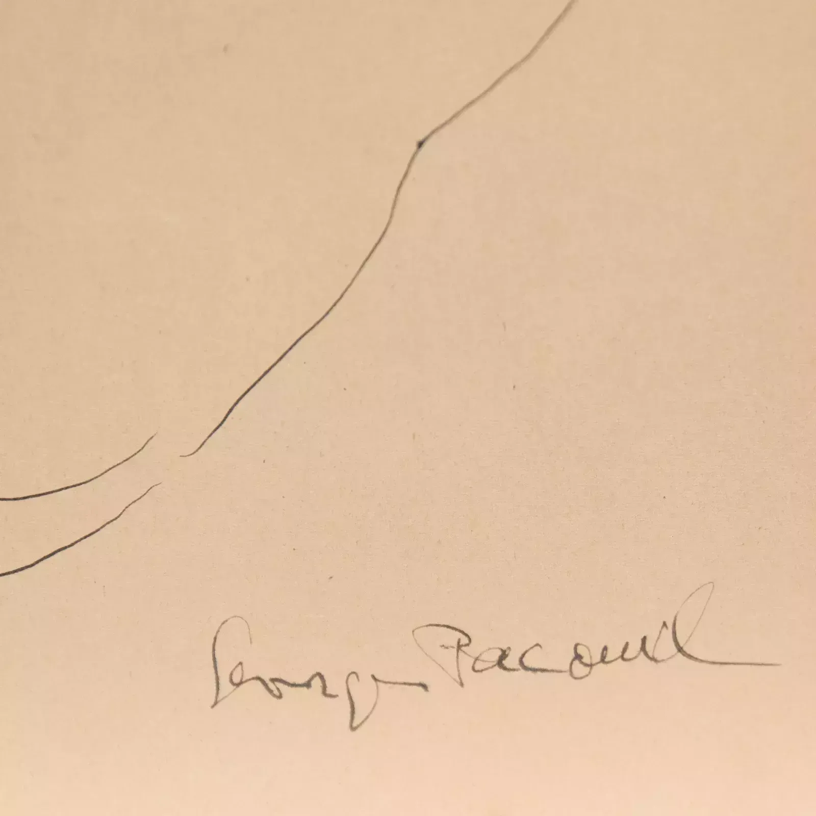 Georges Pacouil (1903 1996)   Mid 20th Century India Ink, The Nude Form photo Art