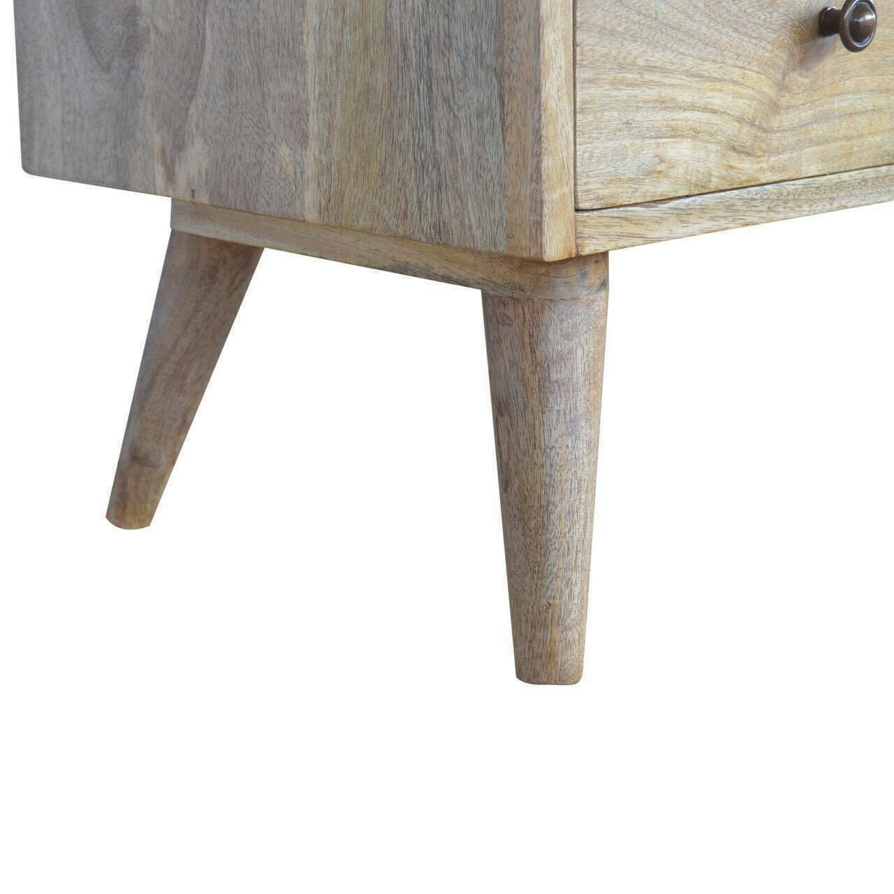 Mid Century Style Large Tv Stand, Solid Natural Wood Handmade Media Unit Entertainment Unit Tv Stand Storage Retro Console photo vinterior