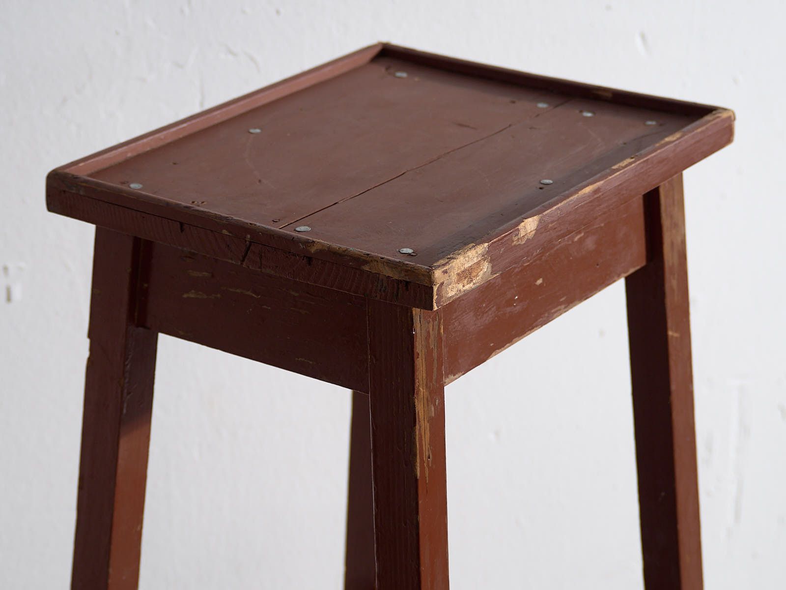 Garnet Red Antique Plant Stand (C.1920) photo Home Decor