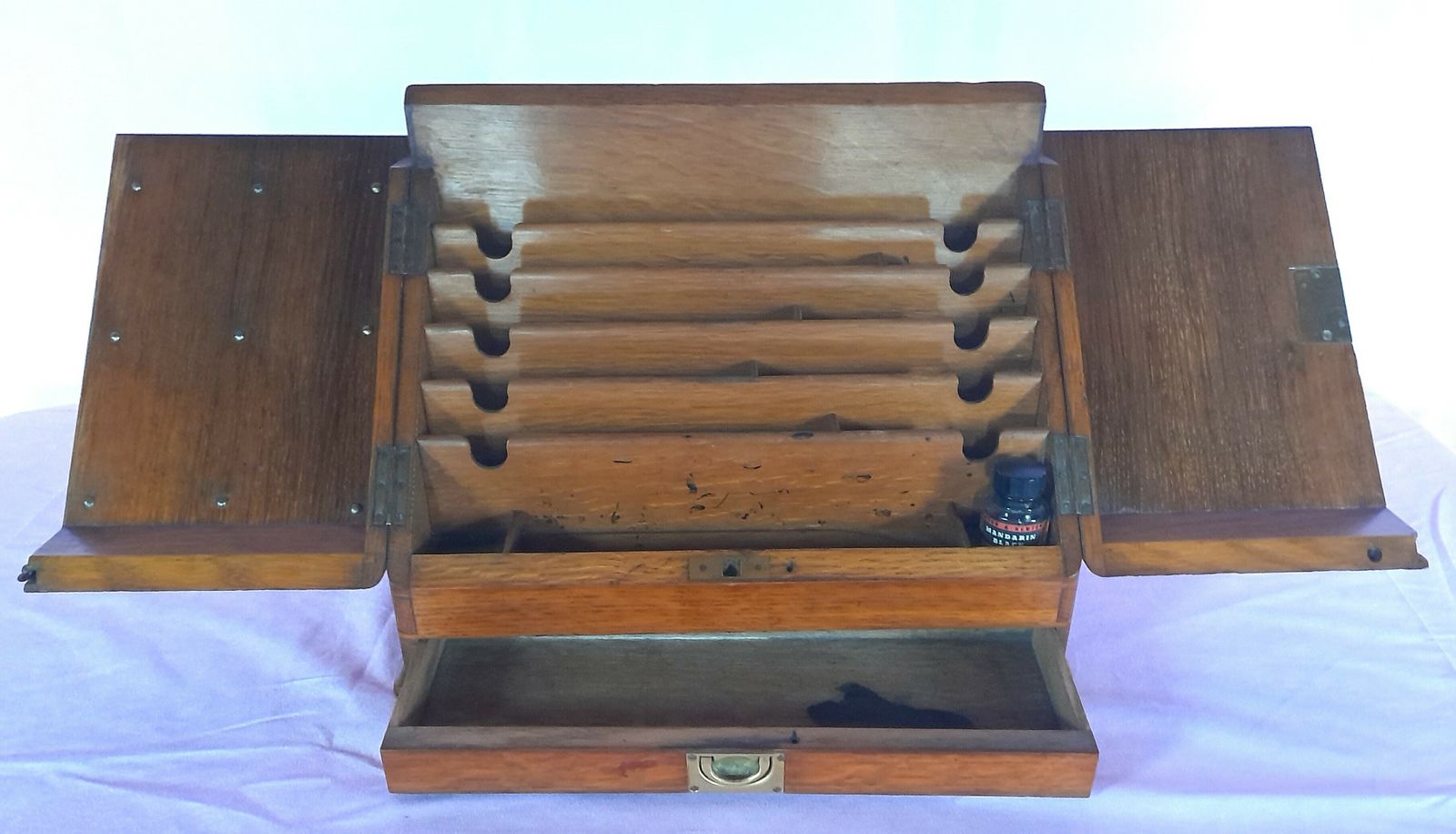 Late 19th Century Writing Box/Stationary Cabinet. photo vinterior