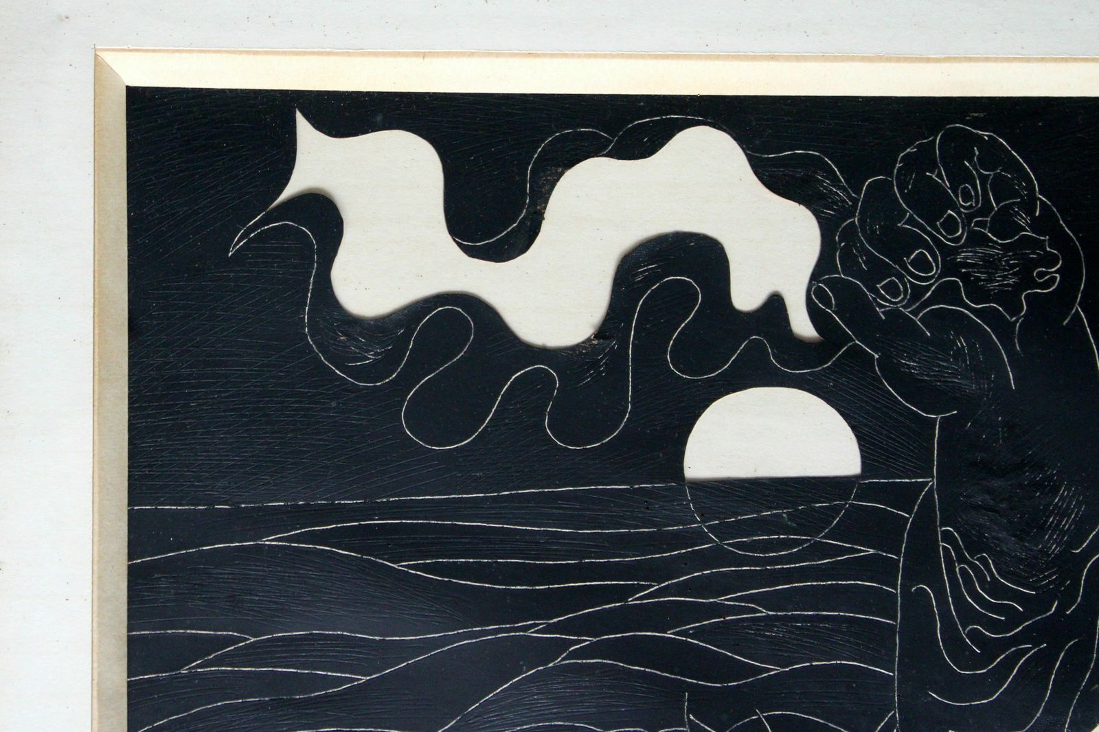 Simon Shegelman (1933, Russian). The Sea Of Hopes. Paper, Mixed Media, 28x54 Cm photo vinterior