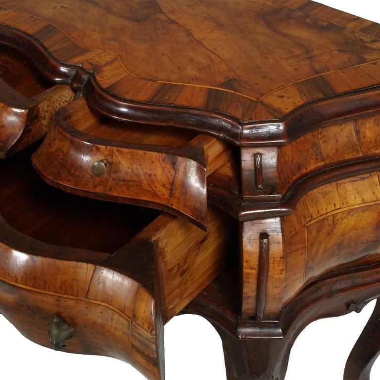 1890s Venetian Baroque Cabinet Chest Of Drawers Console Handcarved Walnut Burl photo vinterior