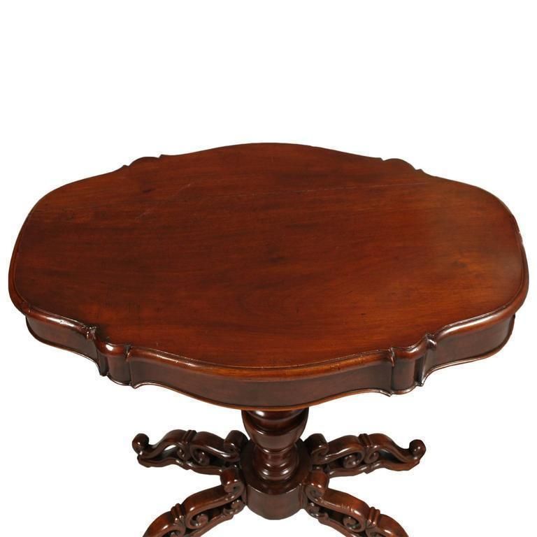 Mid 18th Century Baroque Table , Carvet Walnut By Cucchi & Sola Finished To Wax photo for sale