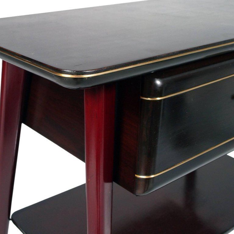 Midcentury Console Occasional Table, Drawer, Ico Parisi Attributed, Mahogany photo Furniture