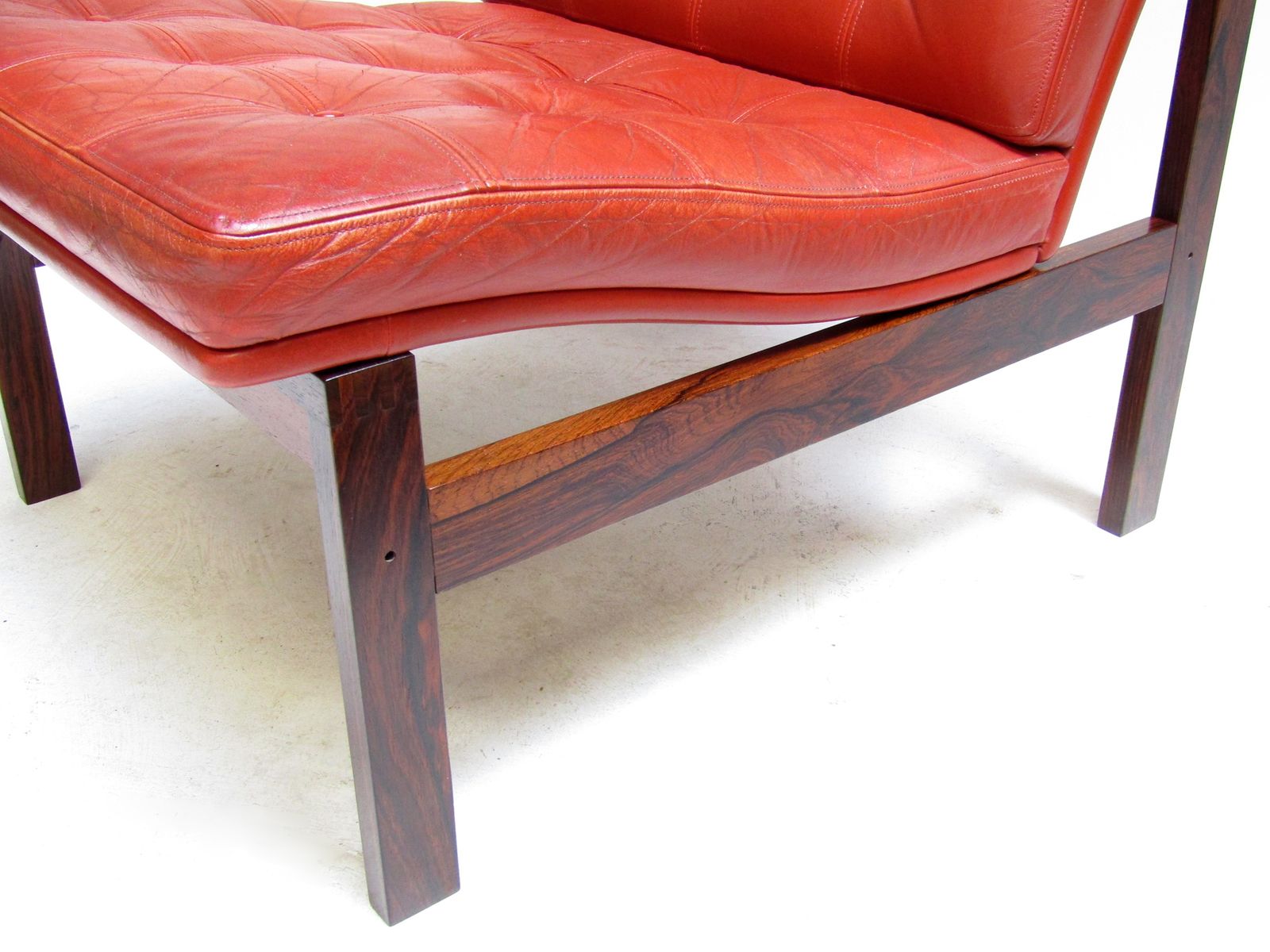 Two Danish Rosewood & Leather Lounge Chairs By Ole Knudsen For France & Son photo buy