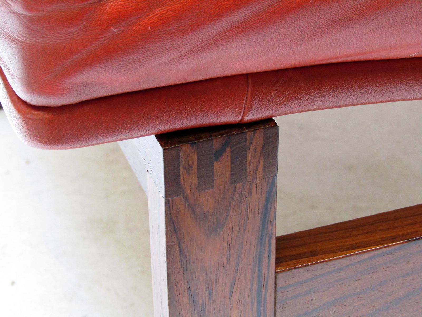 Two Danish Rosewood & Leather Lounge Chairs By Ole Knudsen For France & Son photo 3600.0