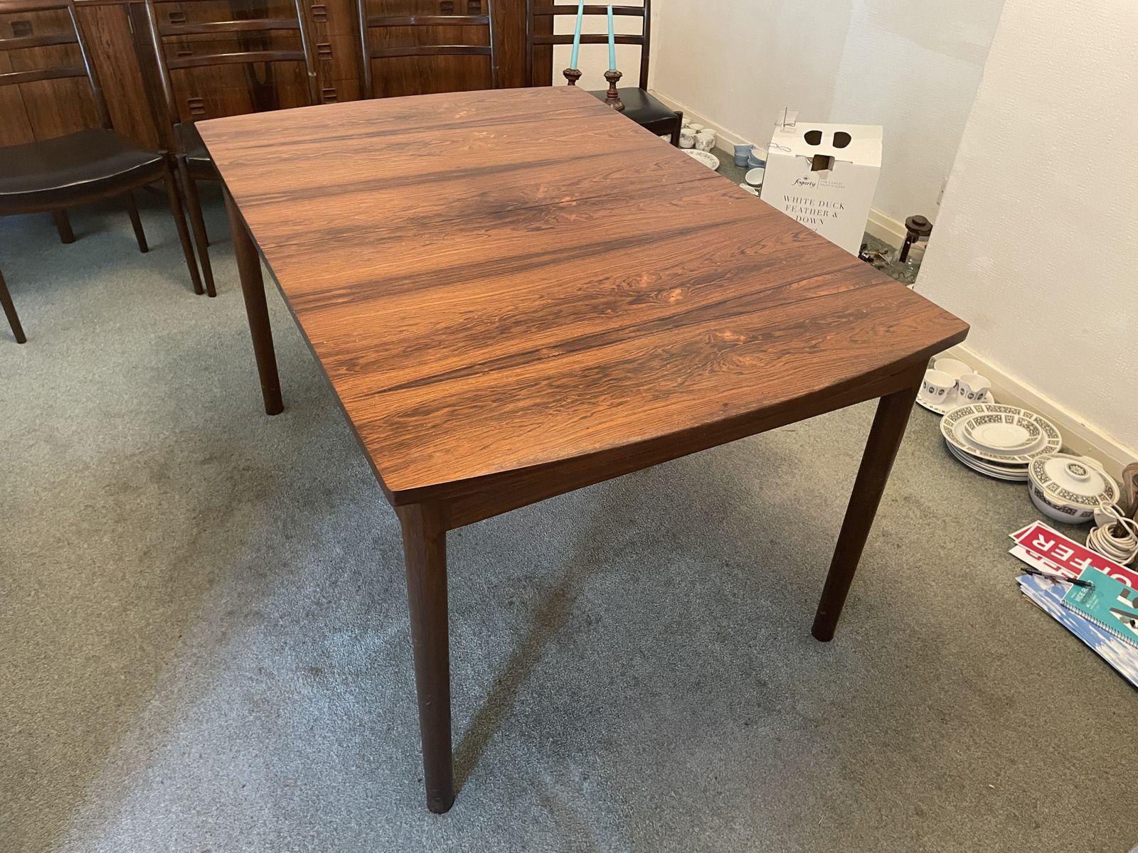 Beithcraft Mid Century Rosewood Table And Chairs photo furniture