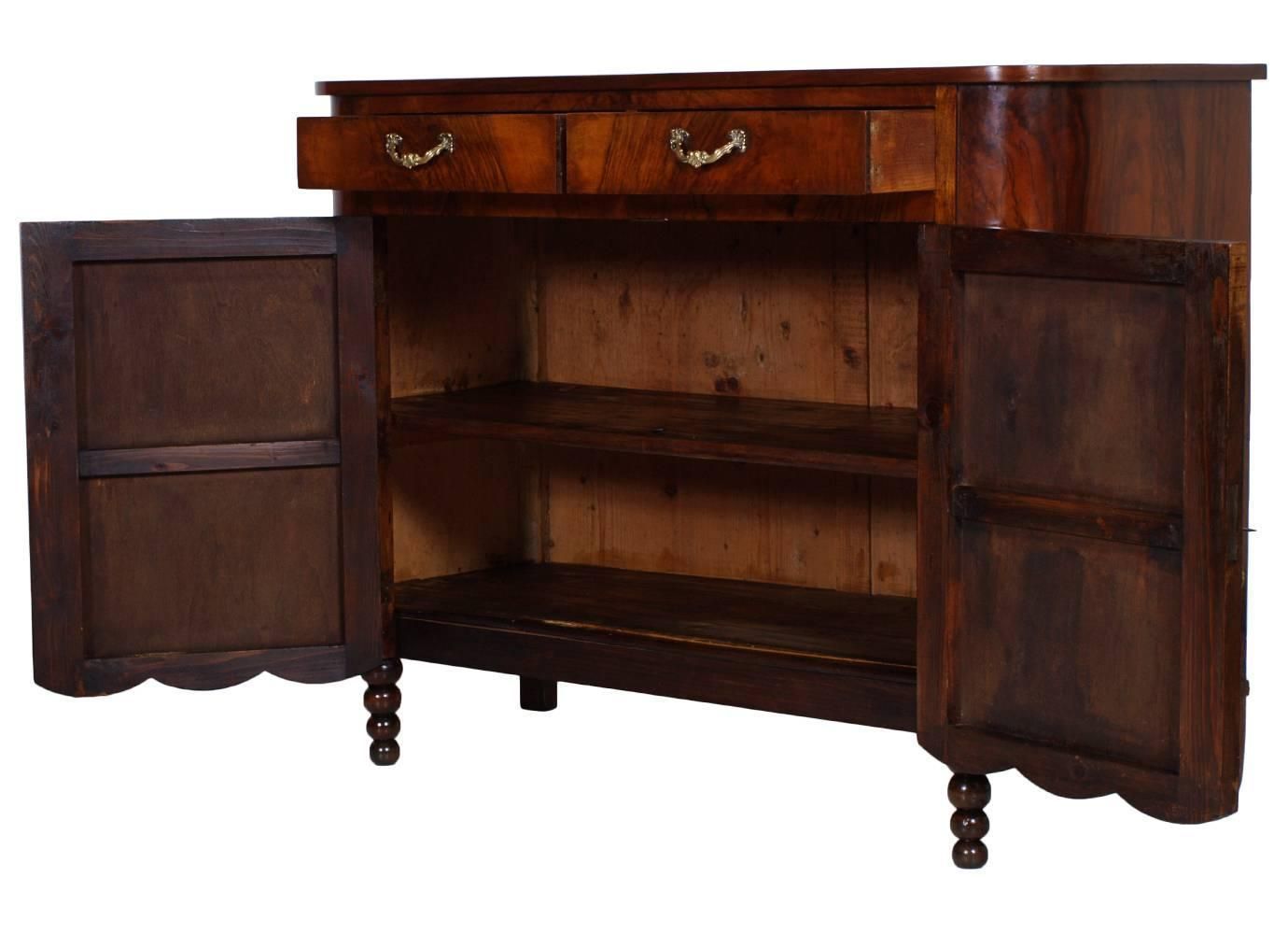 Early 20th Century Credenza Vitrine Art Nouveau By Meroni & Fossati Lissone photo for sale