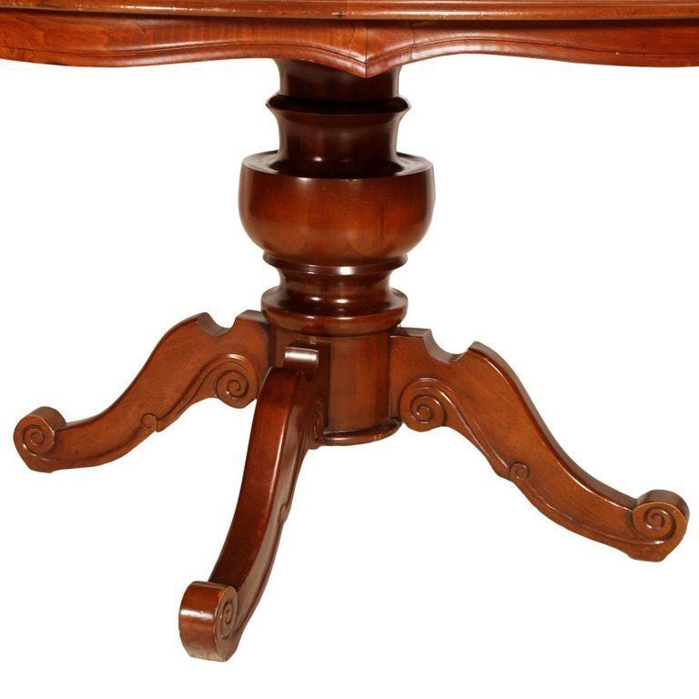 Italy Late 18th Early 20th Century Sorrento Inlaid Walnut Neaples Baroque Round Table photo Furniture
