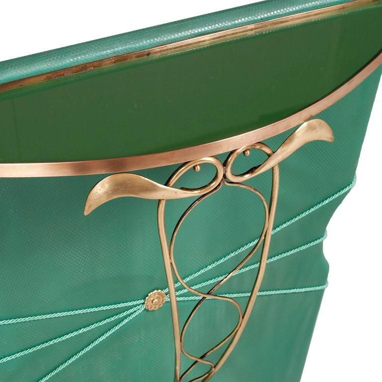 1940s Mid Century Console By Pier Luigi Colli Gilt Brass Plastic Laquered Glass photo furniture