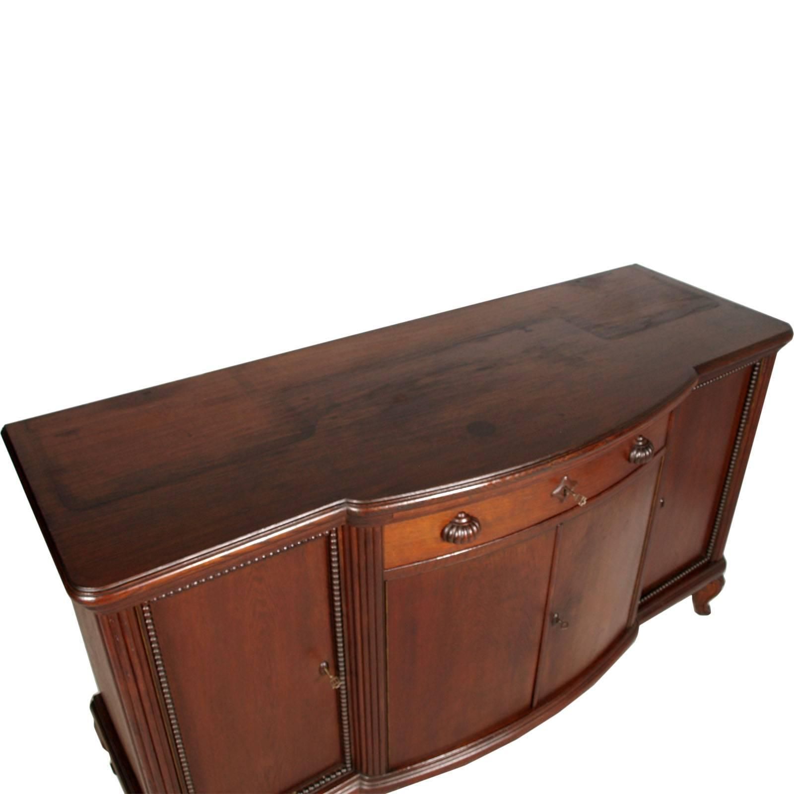 Swiss Early 20th Century Art Deco Credenza All In Oak Wood By E. Schwarz Zurich photo for sale