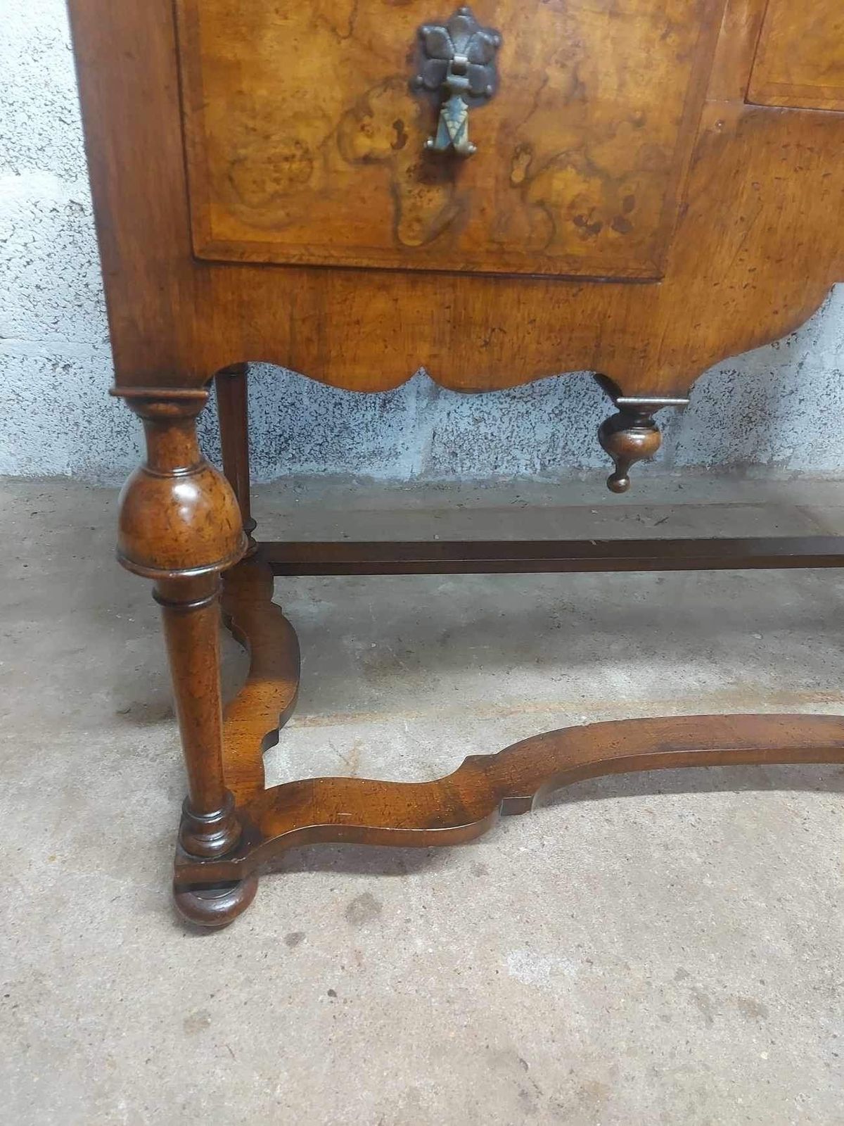 19th Century Dutch Renaissance Ladies Burr Walnut Writing Desk photo 595.0