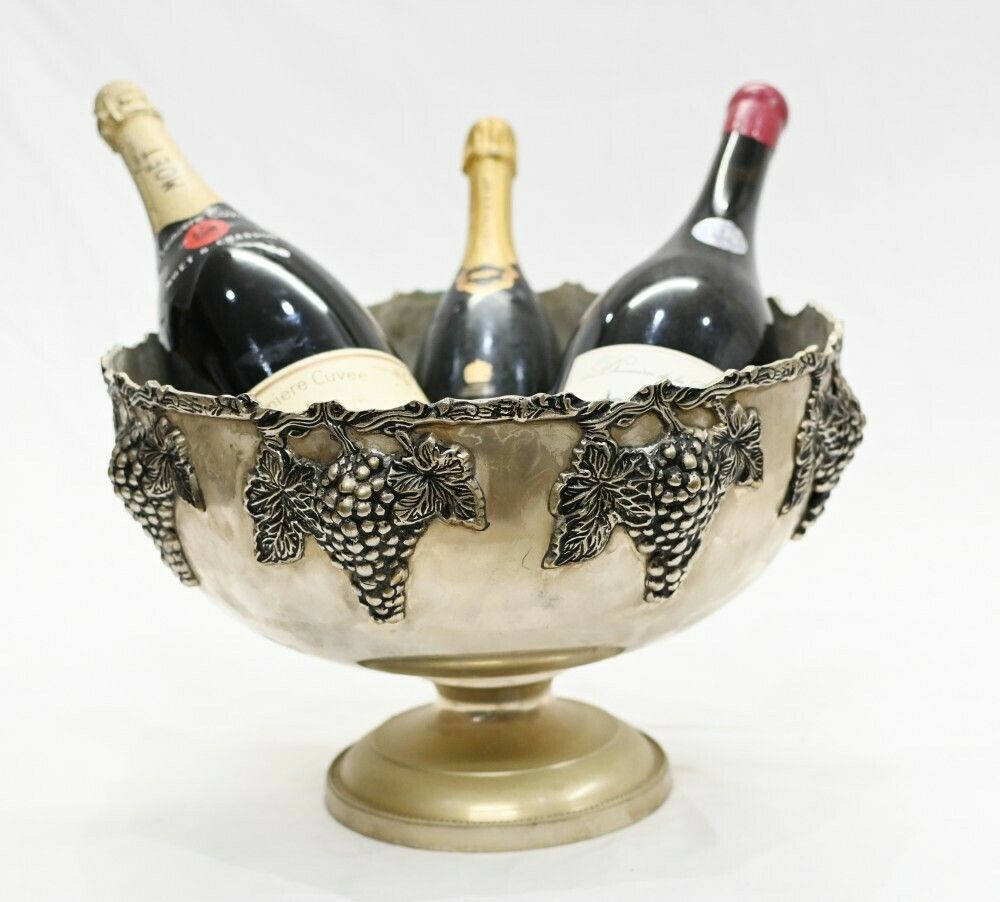 Silver Plate Punch Bowl   Champagne Wine Bucket Cooler