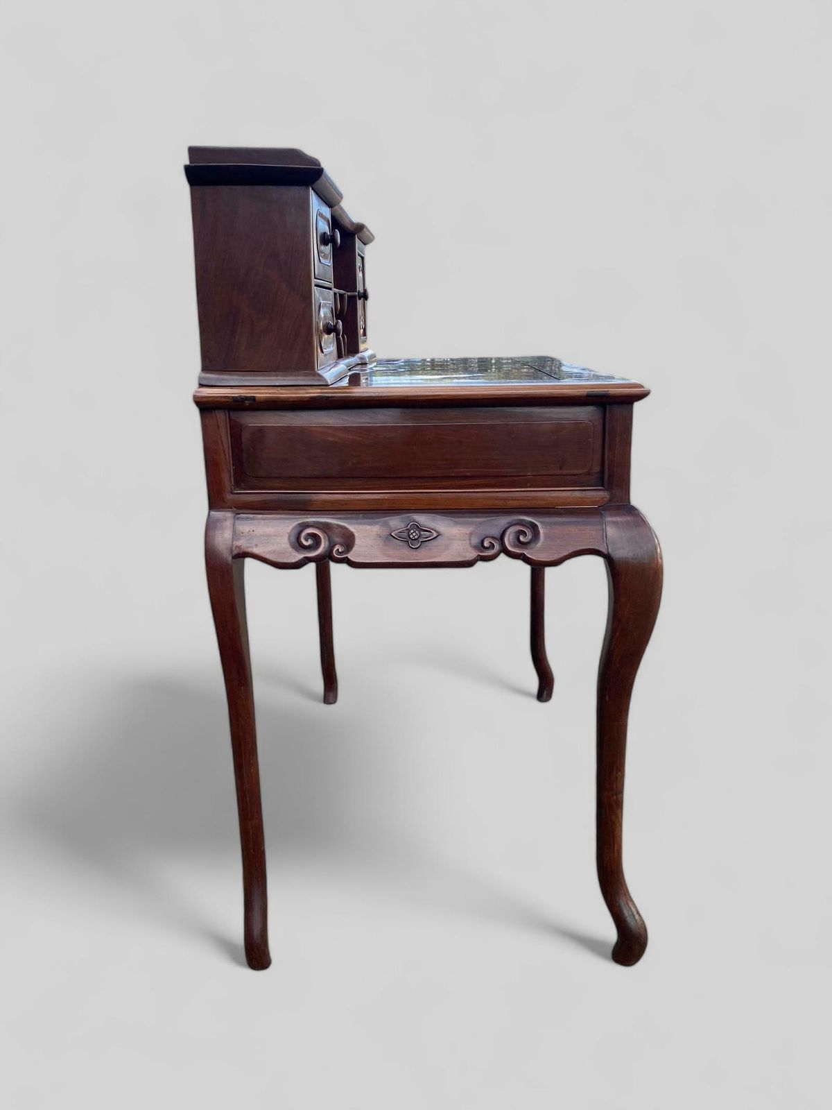 Chinese Hardwood Bonheur Du Jour Writing Table photo for sale