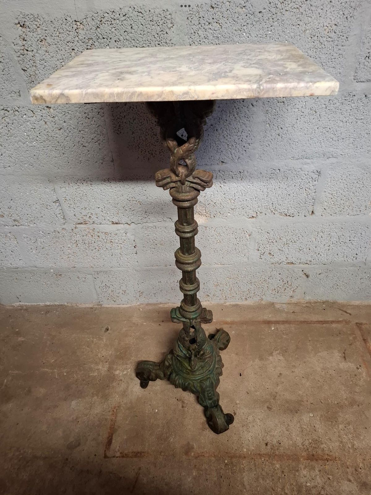 19th Century Victorian Cast Torchere Plant Bust Stand photo vinterior