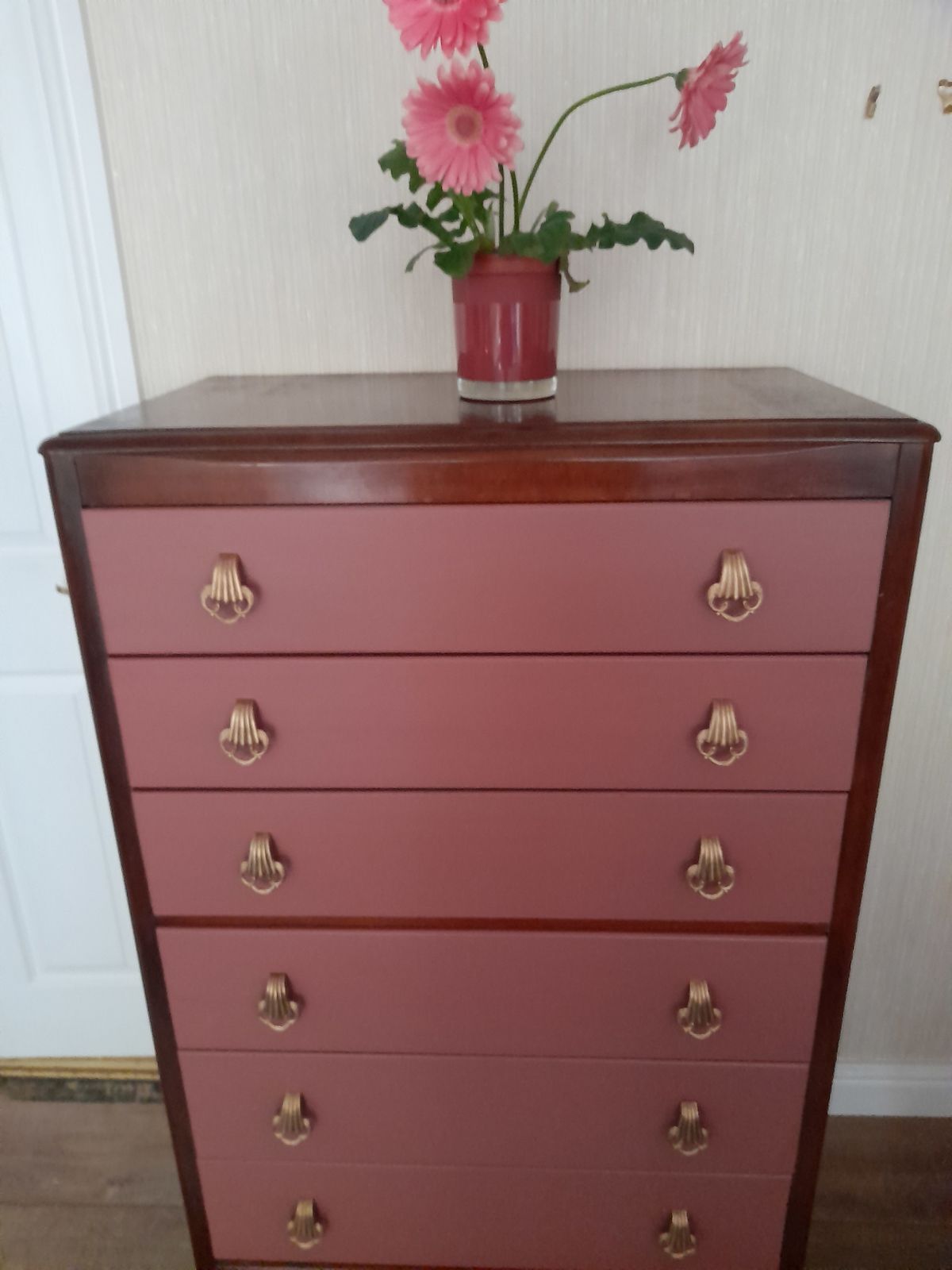 Lady Echinacea. By Lebus. Six Drawer Chest photo for sale