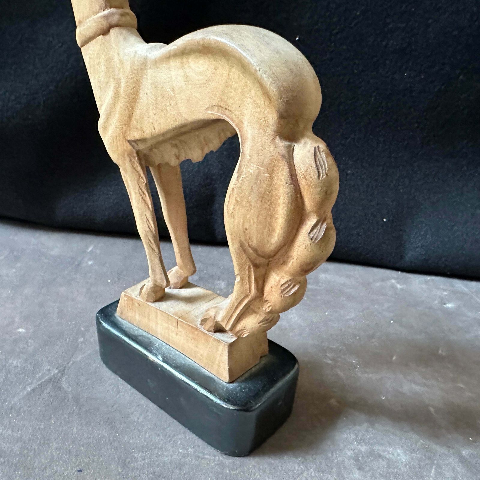 A 1930s Stylish Art Deco Hand Carved Figure Of A Greyhound photo furniture