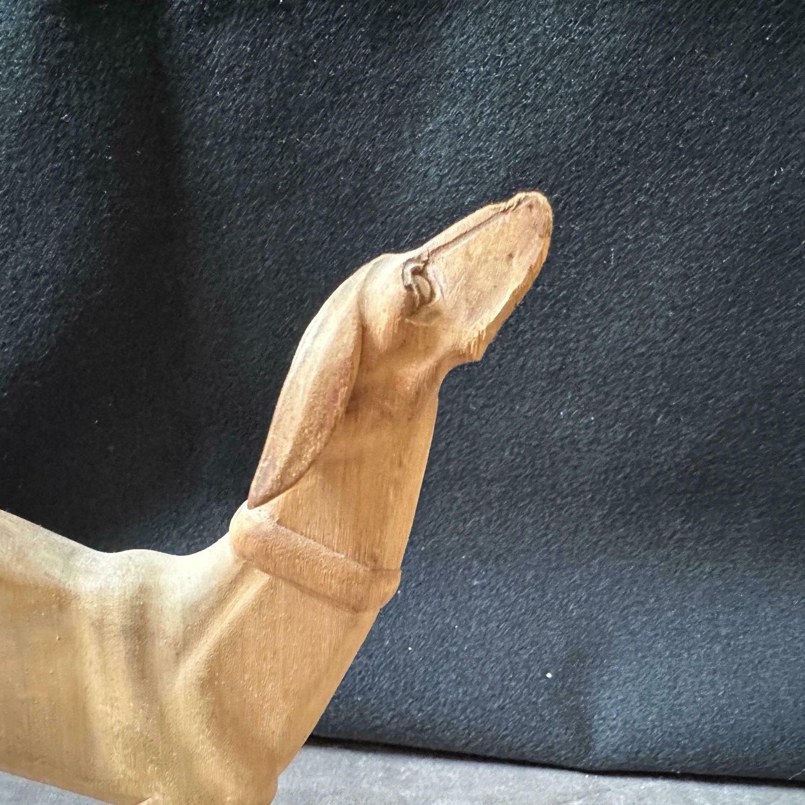 A 1930s Stylish Art Deco Hand Carved Figure Of A Greyhound photo vinterior