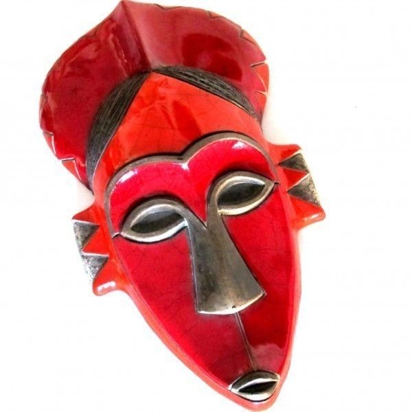 Africanist Ceramic Mask 70s photo for sale