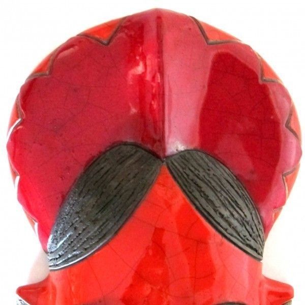 Africanist Ceramic Mask 70s photo Home Decor