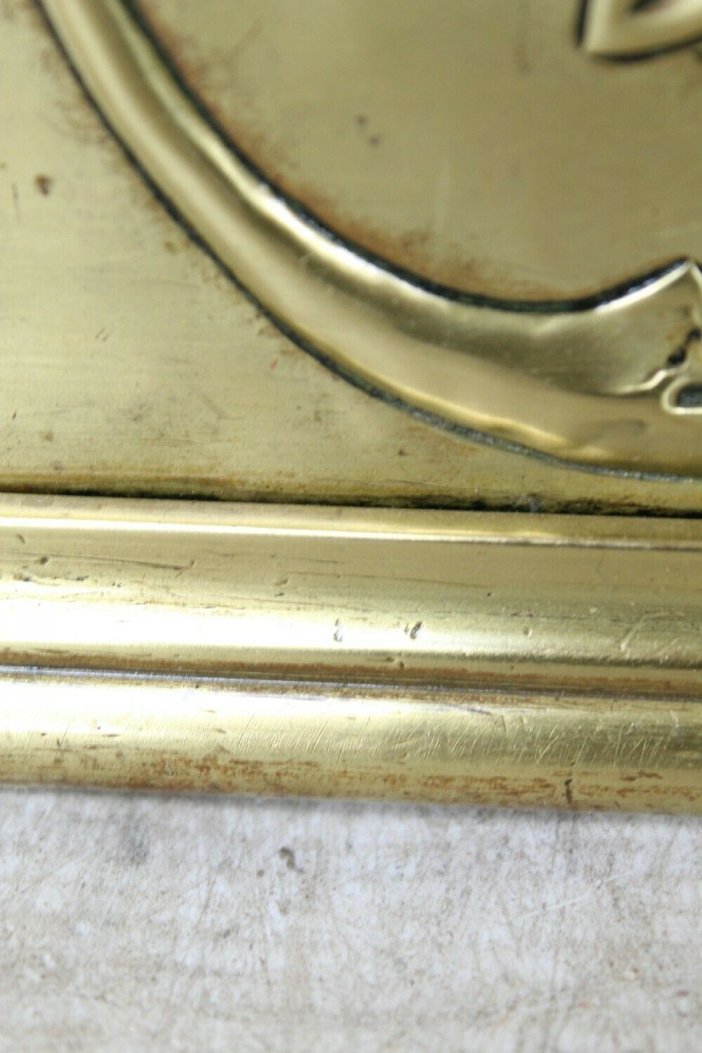 photo vinterior Large (4ft6) Victorian Brass Neoclassical Fire Fender
