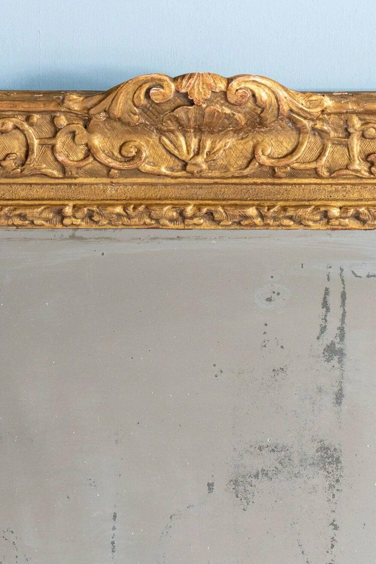French Régence Giltwood Mirror, Late 19th Century photo Home Decor