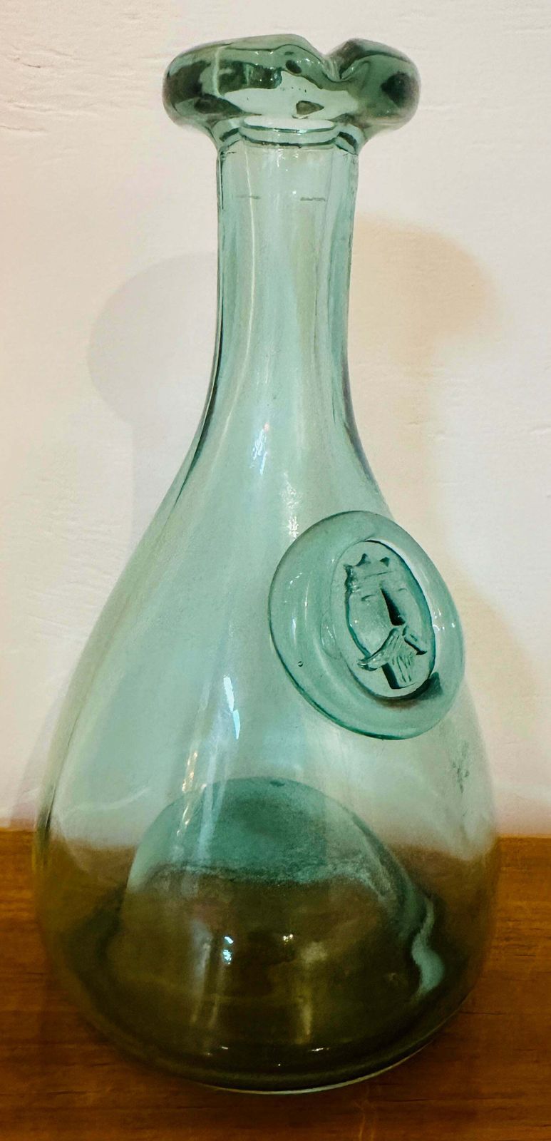 Vintage 1960s Pale Green Danish Holmegaard Glasværk "Viking" Carafe Designed By Ole Winther photo buy