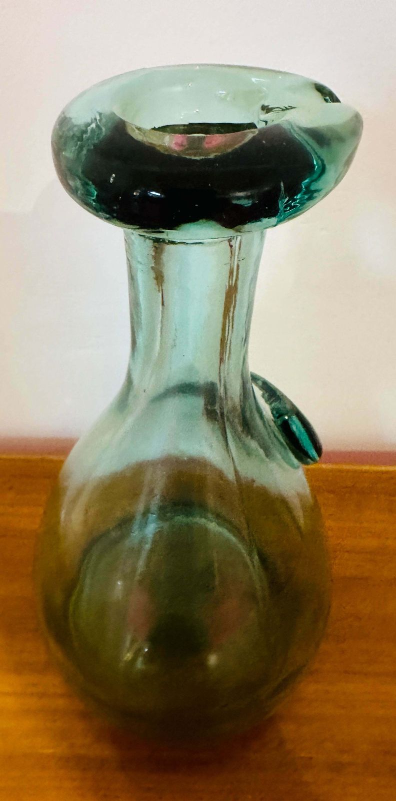 photo vinterior Vintage 1960s Pale Green Danish Holmegaard Glasværk "Viking" Carafe Designed By Ole Winther
